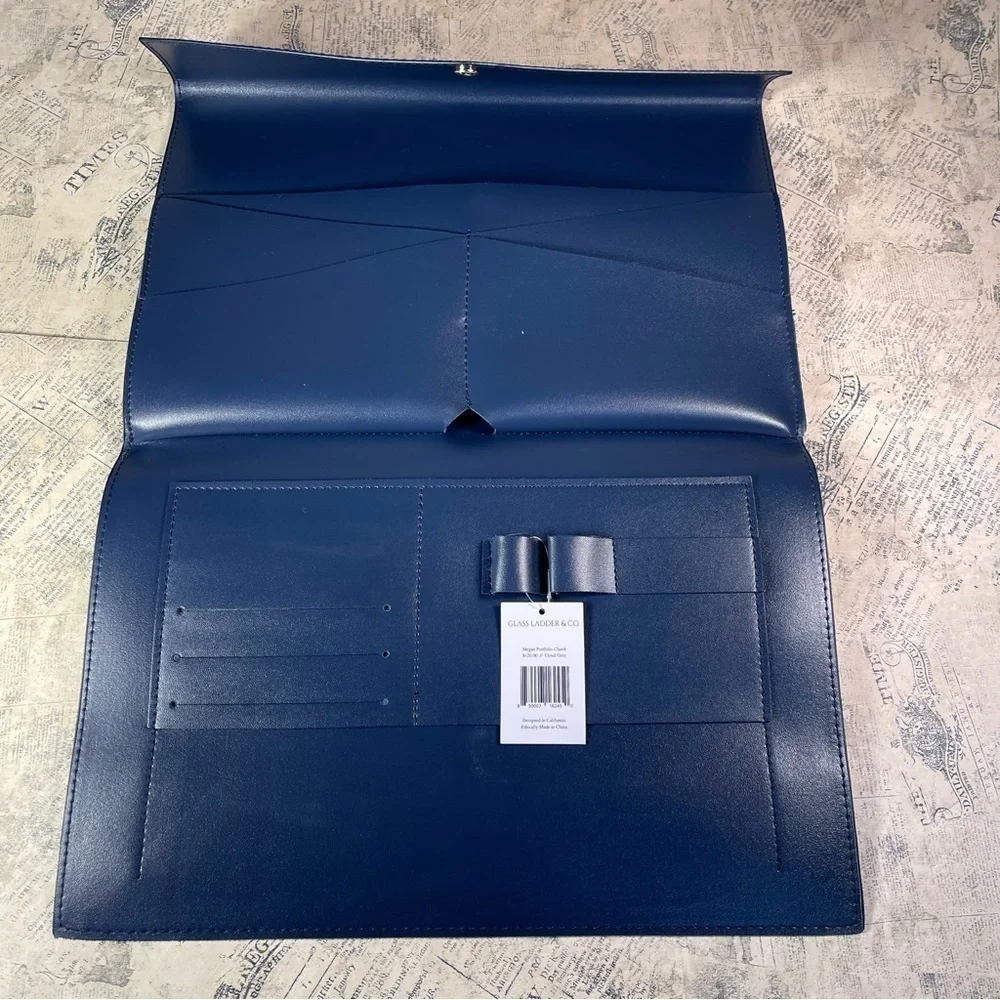 Glass Ladder & Co The Megan Clutch in Blue
